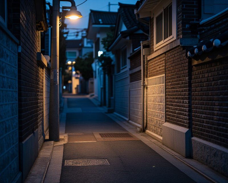Cinematic Seoul Alleyway