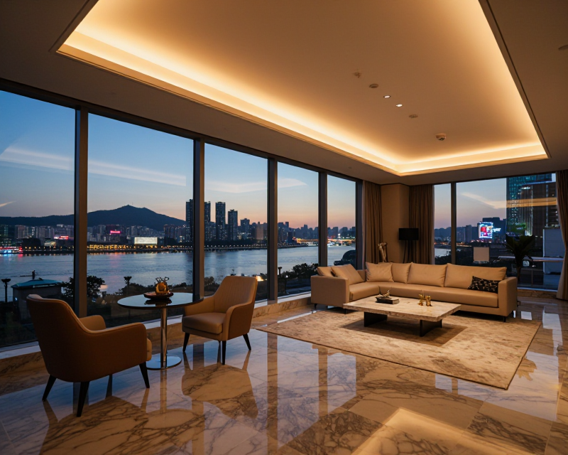 Luxury Seoul Penthouse at Night