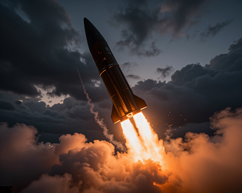 Cinematic Missile Launch Scene