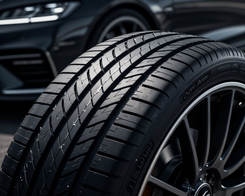 Cinematic High-Performance Tire Detail