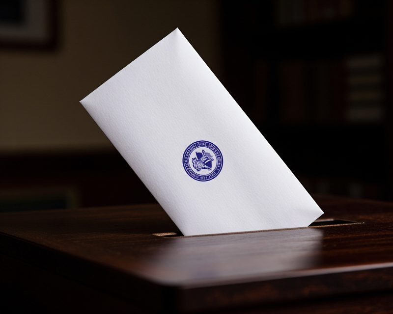 Symbolic US Election Ballot